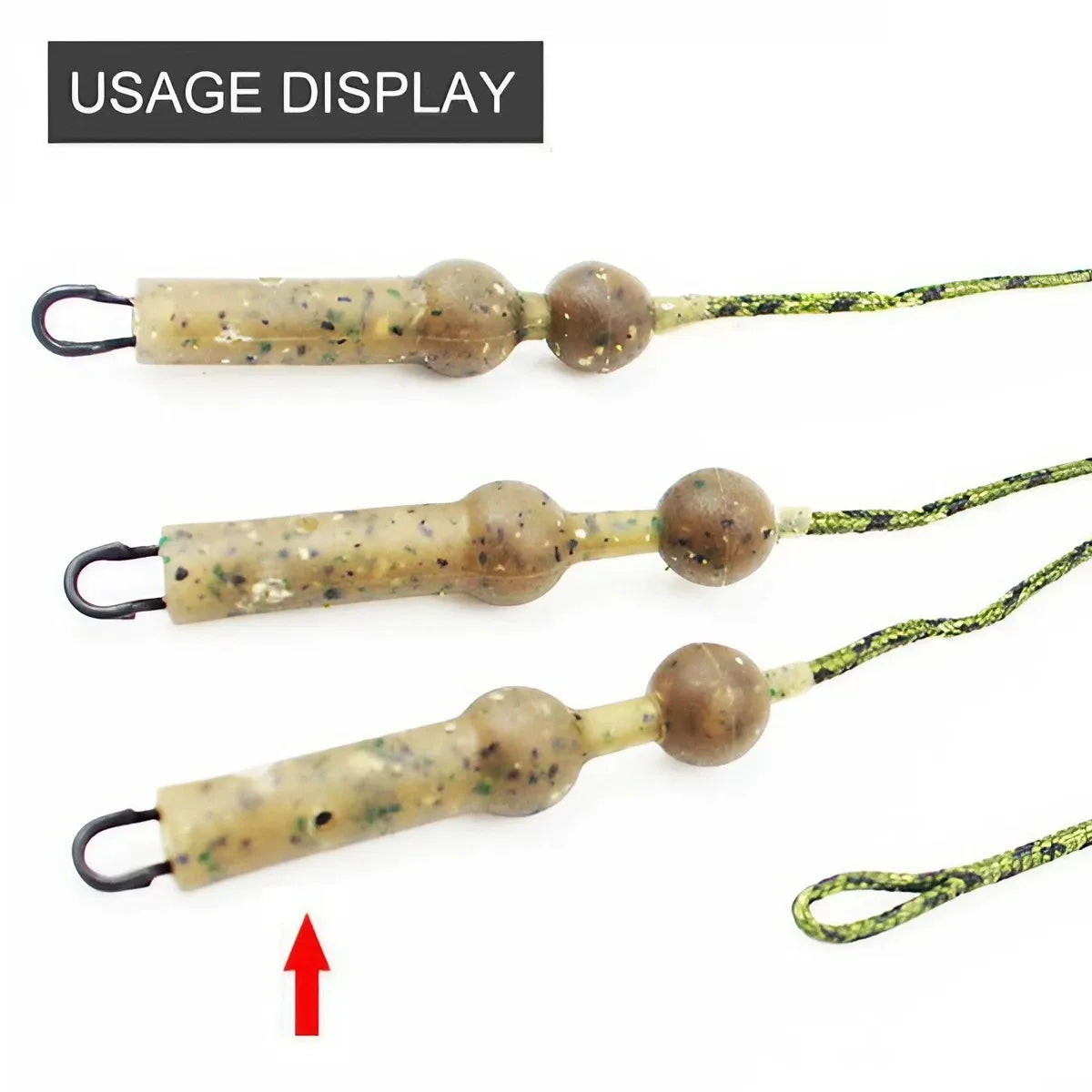 Karpfen Angelzubehör Set Tarnung Puffer Perlen für Haar Rig 10/50 Stk.