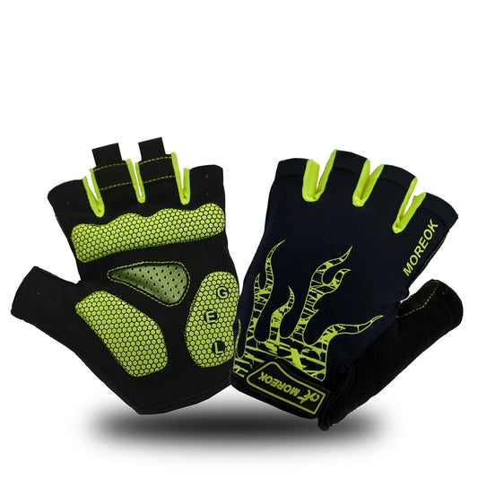 Atmungsaktive Halbfinger Fahrradhandschuhe 5mm Gel Polster MTB Herren Damen