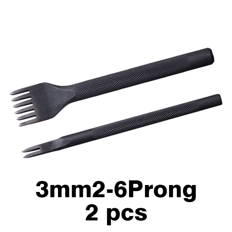 4 teiliges Lederhandwerk Meißel und Locher Set mit Diamantspitze