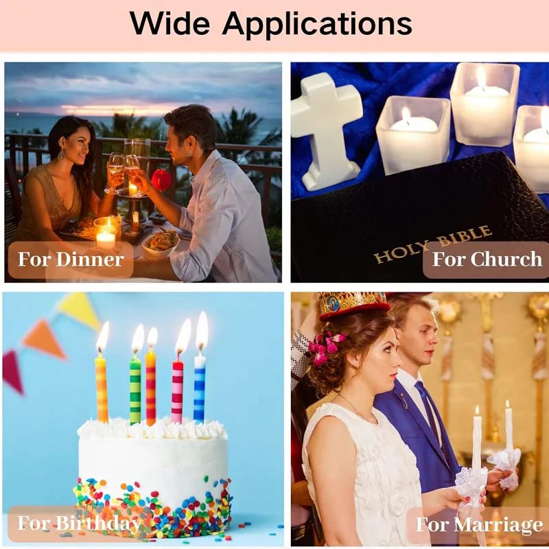 Baumwoll Kerzendochte 100 Stk mit Metalldochtlaschen und Zentrierungsset