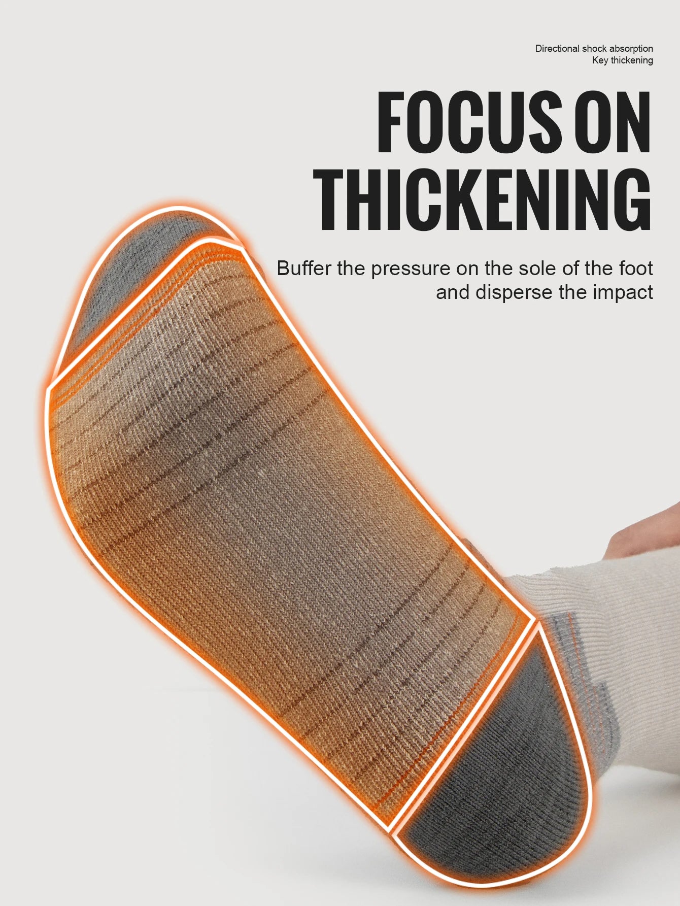 Atmungsaktive Wandersocken mit Dämpfung und Knöchelstütze