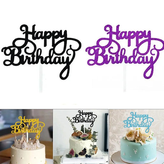 5 Kuchen Topper Set für festliche Geburtstag Cupcakes Dekoration