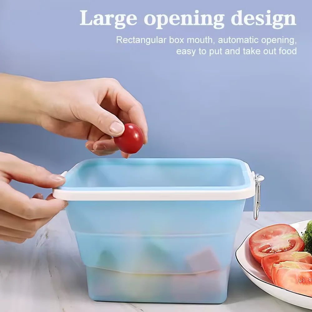 Silikon Frischhaltebeutel für Obst Gemüse Lebensmittel faltbar mikrowellengeeignet