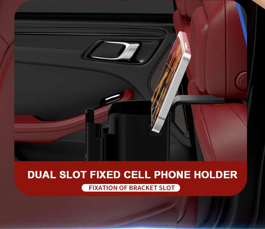 Universal Auto Getränkehalter mit 4 Haken und Telefonhalter