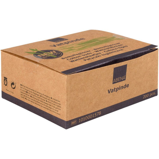 Wattestäbchen aus Bambus und Baumwolle, 200 Stück-Altruan