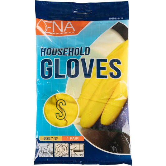ENA Household Haushaltshandschuhe Latex Gelb - Yabubest - Home & More
