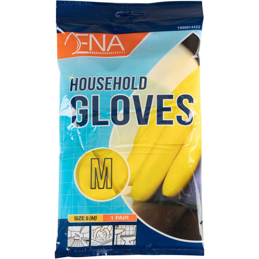 ENA Household Haushaltshandschuhe Latex Gelb - Yabubest - Home & More