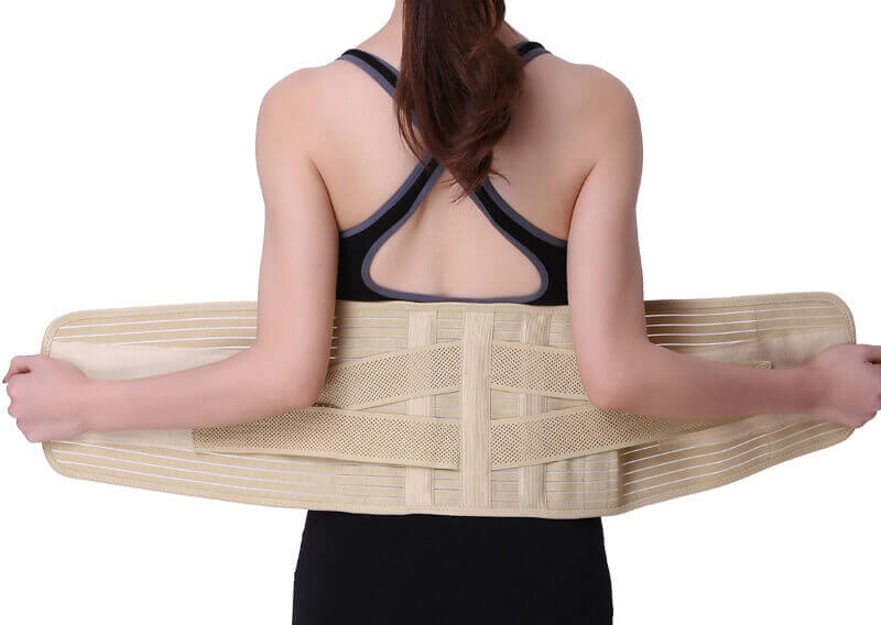 Rückenorthese zur Lendenstützung mit Stabilisierungsschienen