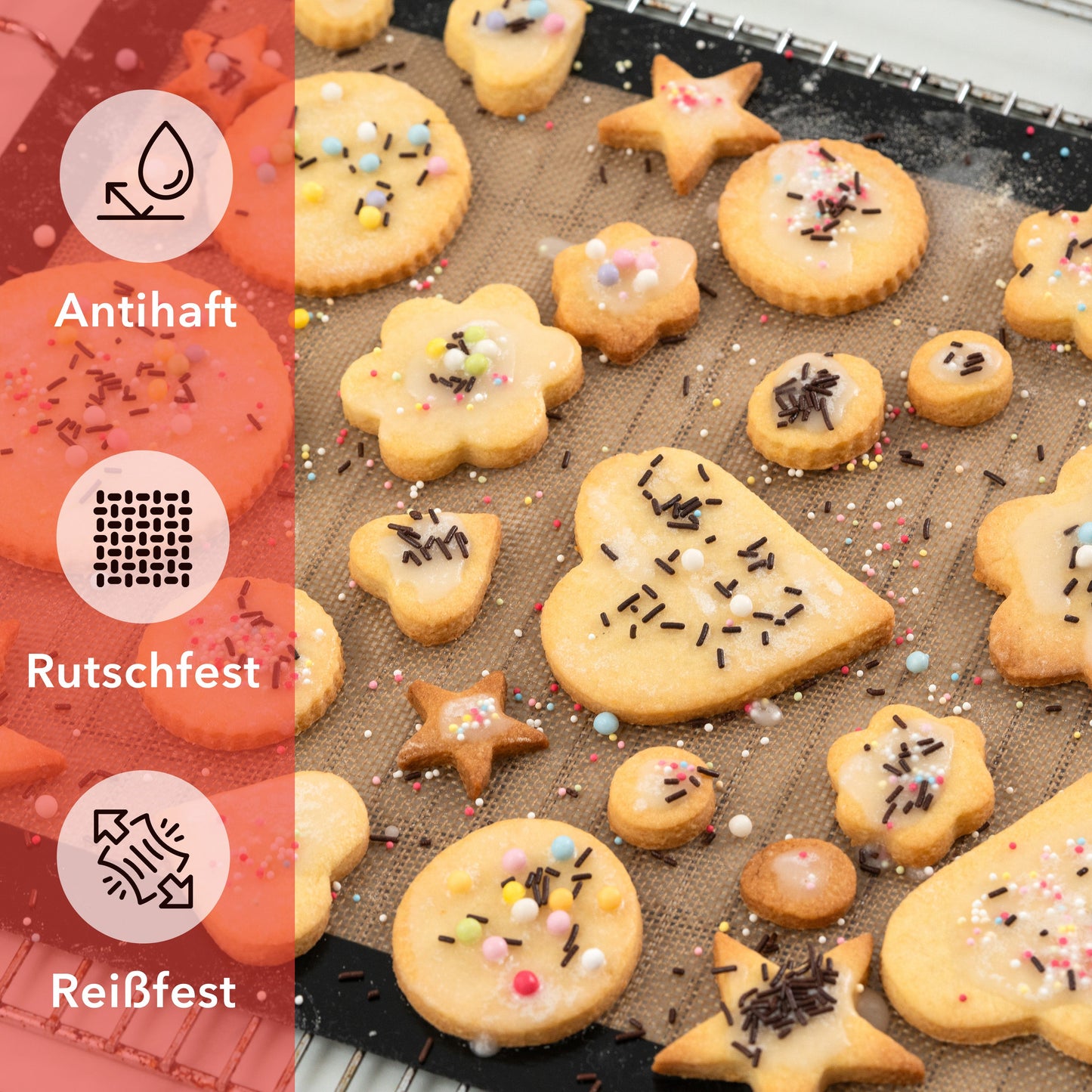 Backmatte aus Silikon - 3er Set