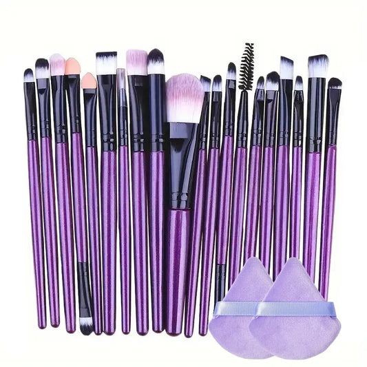 20 teiliges Make-up Pinsel Set mit synthetischen Haaren für Gesicht und Augen-Yabubest - Home & More