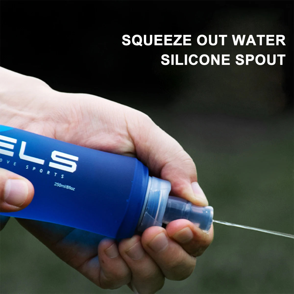 Faltbare TPU Wasserflasche 500ml BPA-frei für Outdoor Sport - Wandern