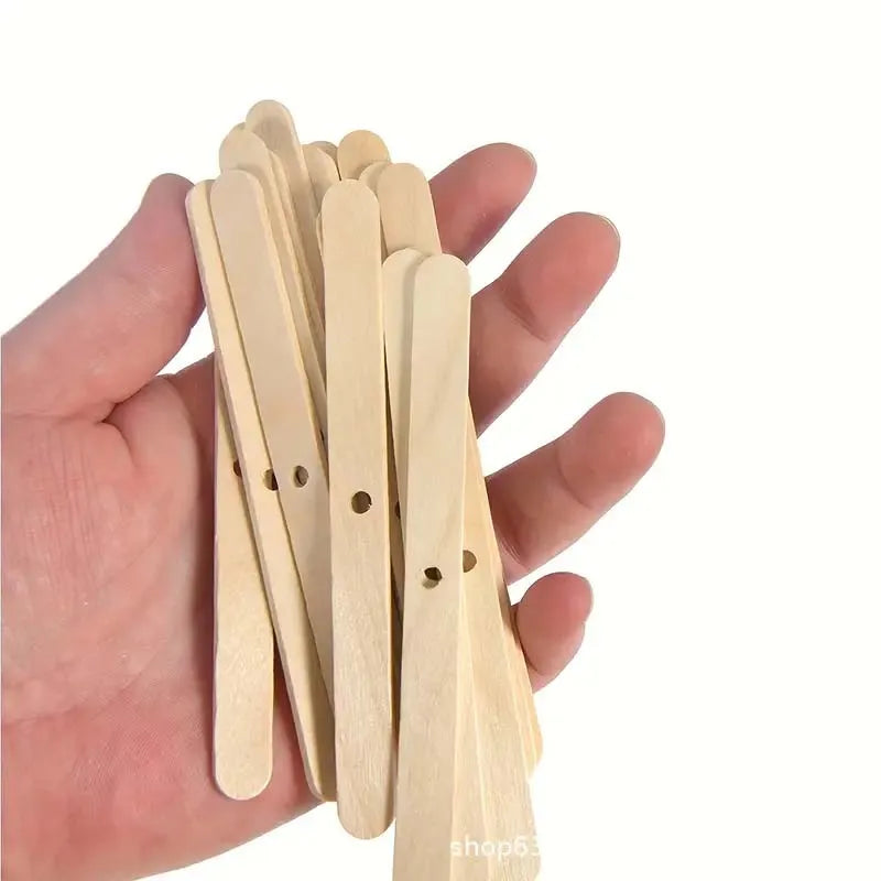 50 Stück Holz Docht Halter für Kerzen DIY Zubehör Handwerk