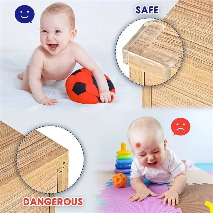 Weicher, transparenter Silikon-Eckenschutz – 4/10/16 Stück für kindersichere Möbel