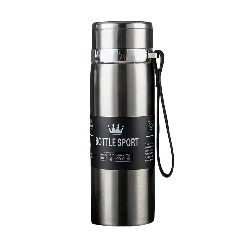 1 l Edelstahl Thermoskanne Isolierflasche für heiße und kalte Getränke