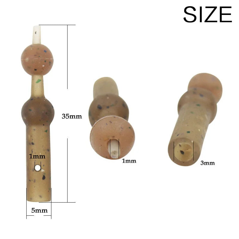 Karpfen Angelzubehör Set Tarnung Puffer Perlen für Haar Rig 10/50 Stk.