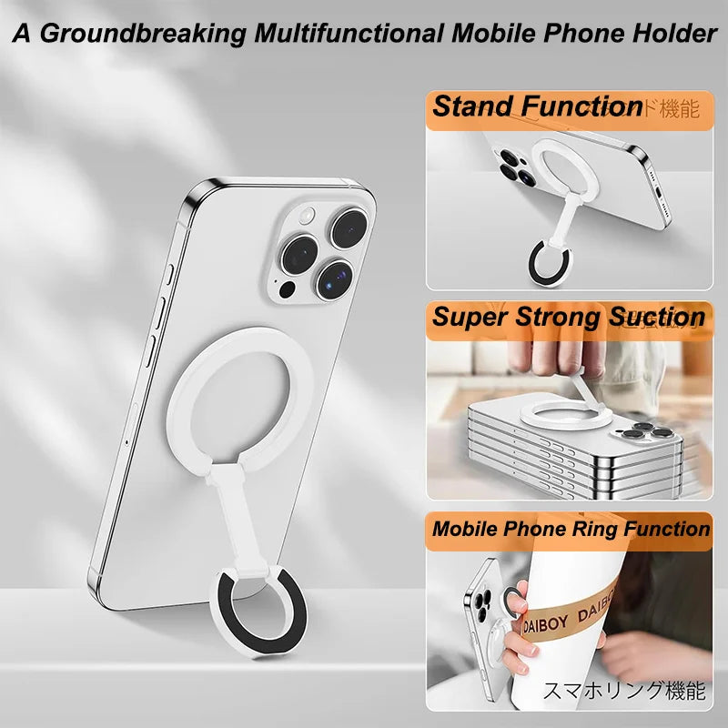 Magnetischer Telefonringhalter – Zusammenklappbarer Ständer für Handys