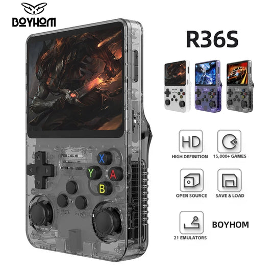 128G R36S Retro Handheld Spielkonsole mit Linux System und 3,5 Zoll IPS Bildschi