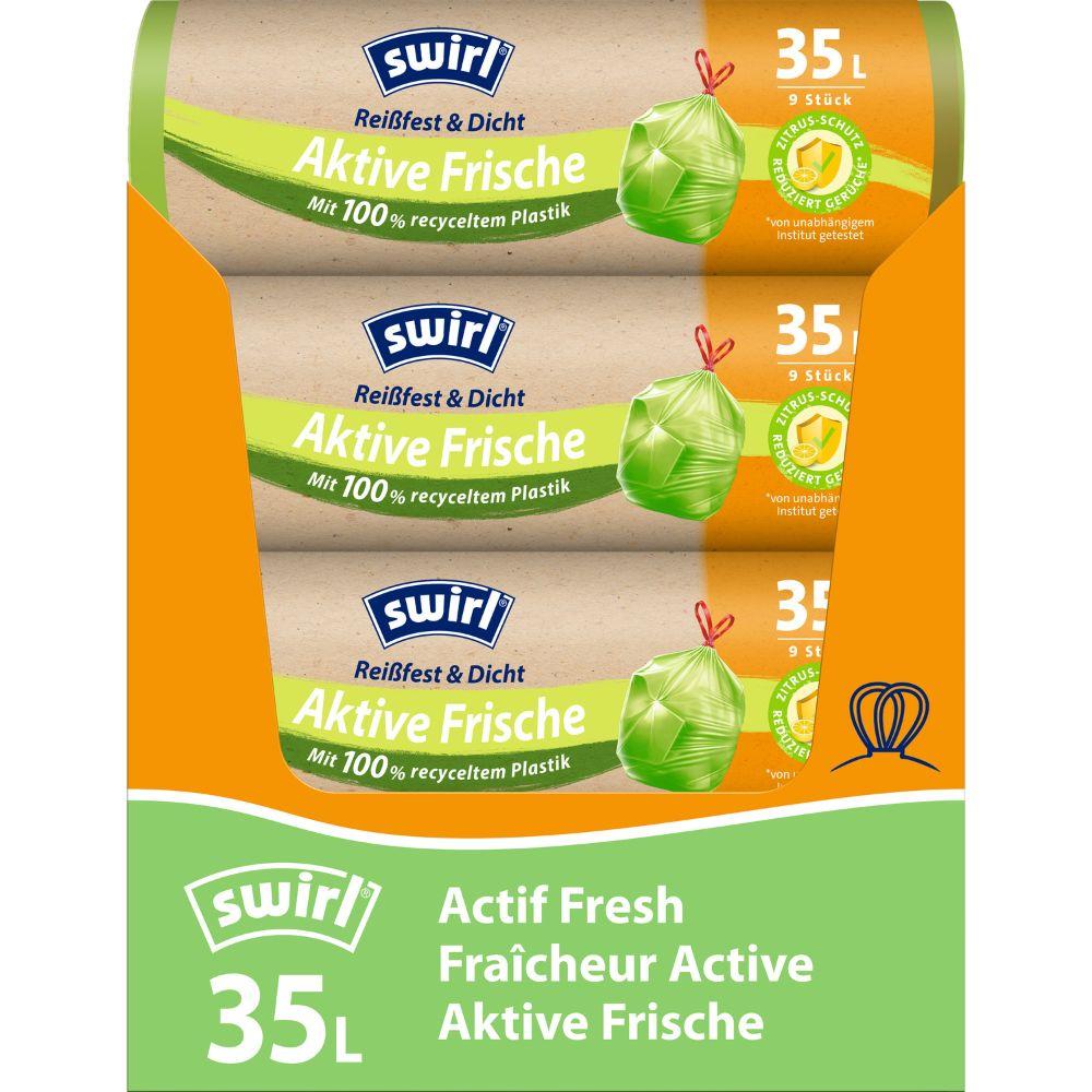 Aktive Frische Müllbeutel 35 l Reißfest mit Zitrusduft 9 Stück Rolle-Altruan