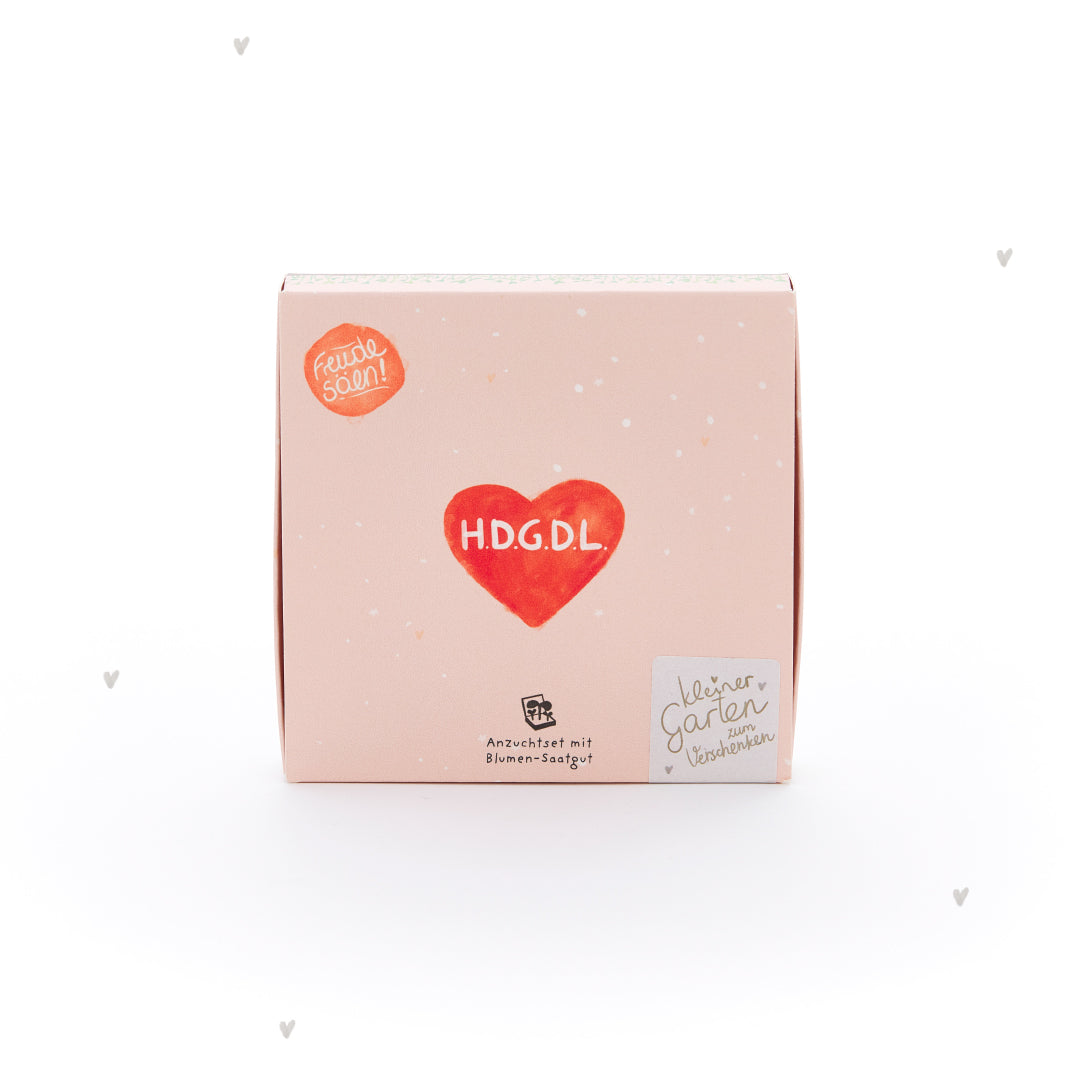Pflanzkästchen Hab dich ganz doll lieb Wildblumen Saatgut Geschenk-Die Stadtgärtner