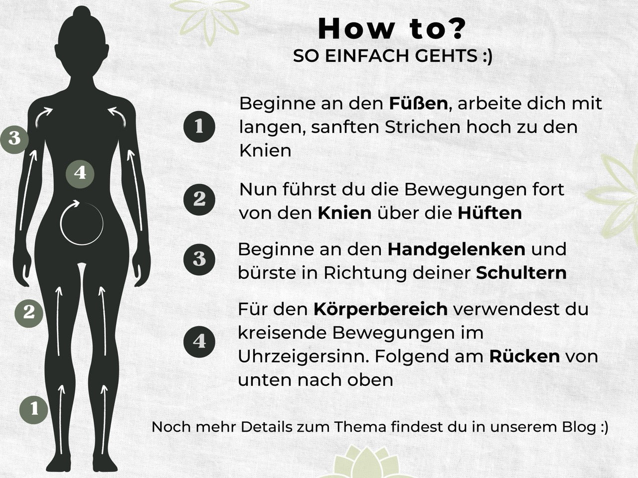 Kupfer Trockenbürste für vitalisierte und glatte Haut