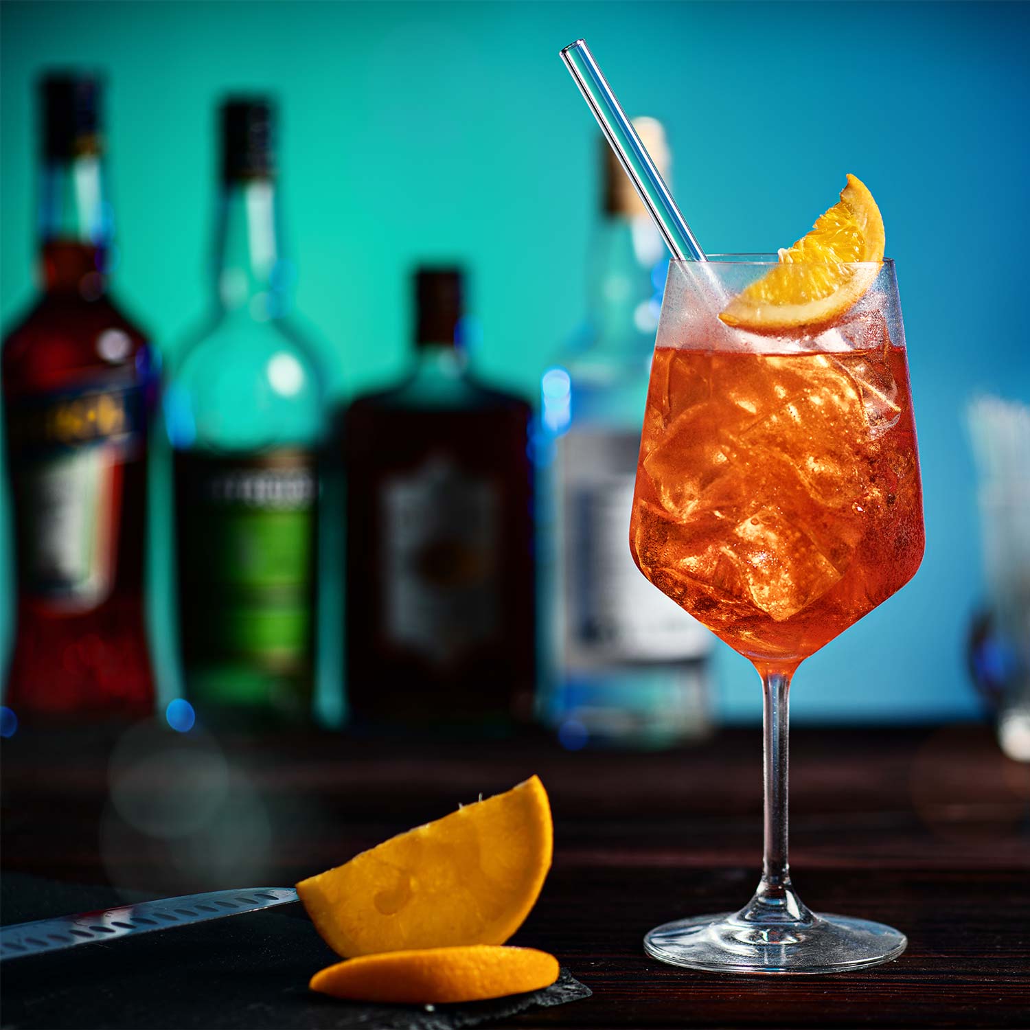 Cocktail Glasstrohhalme mit gravierten Maßen 6er Set