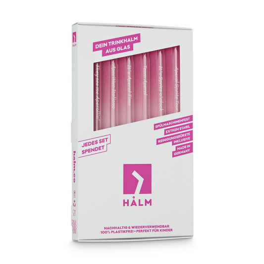 Aperol Spritz Sprüche gravierte Glasstrohhalme mit 6 lustigen Trinksprüchen