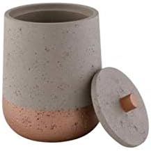 Aufbewahrungsdose Beton grau kupfer Badezimmer