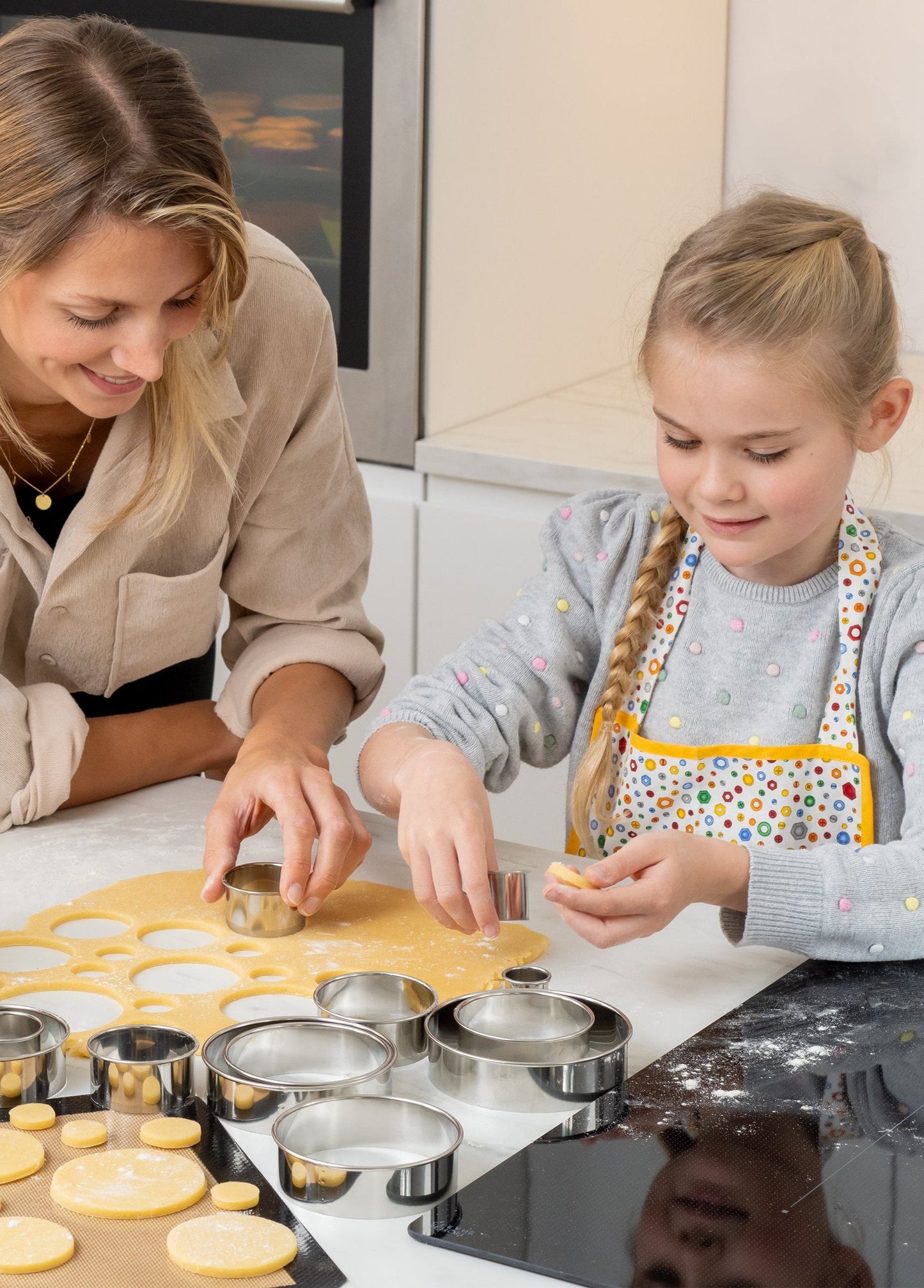 Edelstahl Ausstechformen Ringe - 12 Stück
