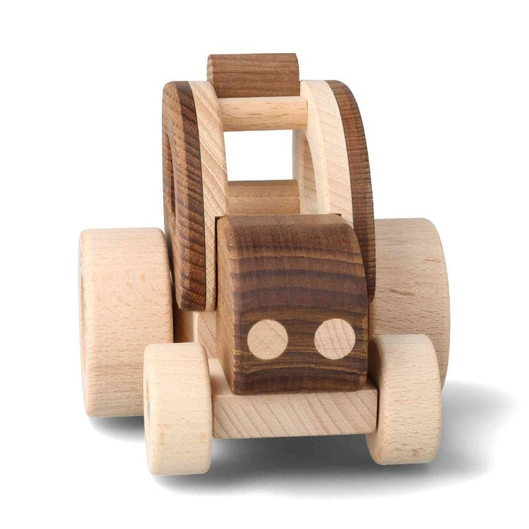 Goki Naturtraktor personalisierbar – Nachhaltiger Holztraktor ab 2 J.