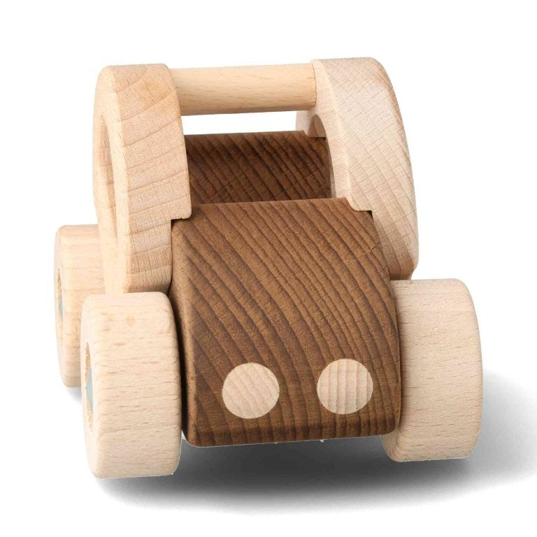 Goki Holzauto personalisierbar – Naturbelassenes Kinderspielzeug ab 2 J.
