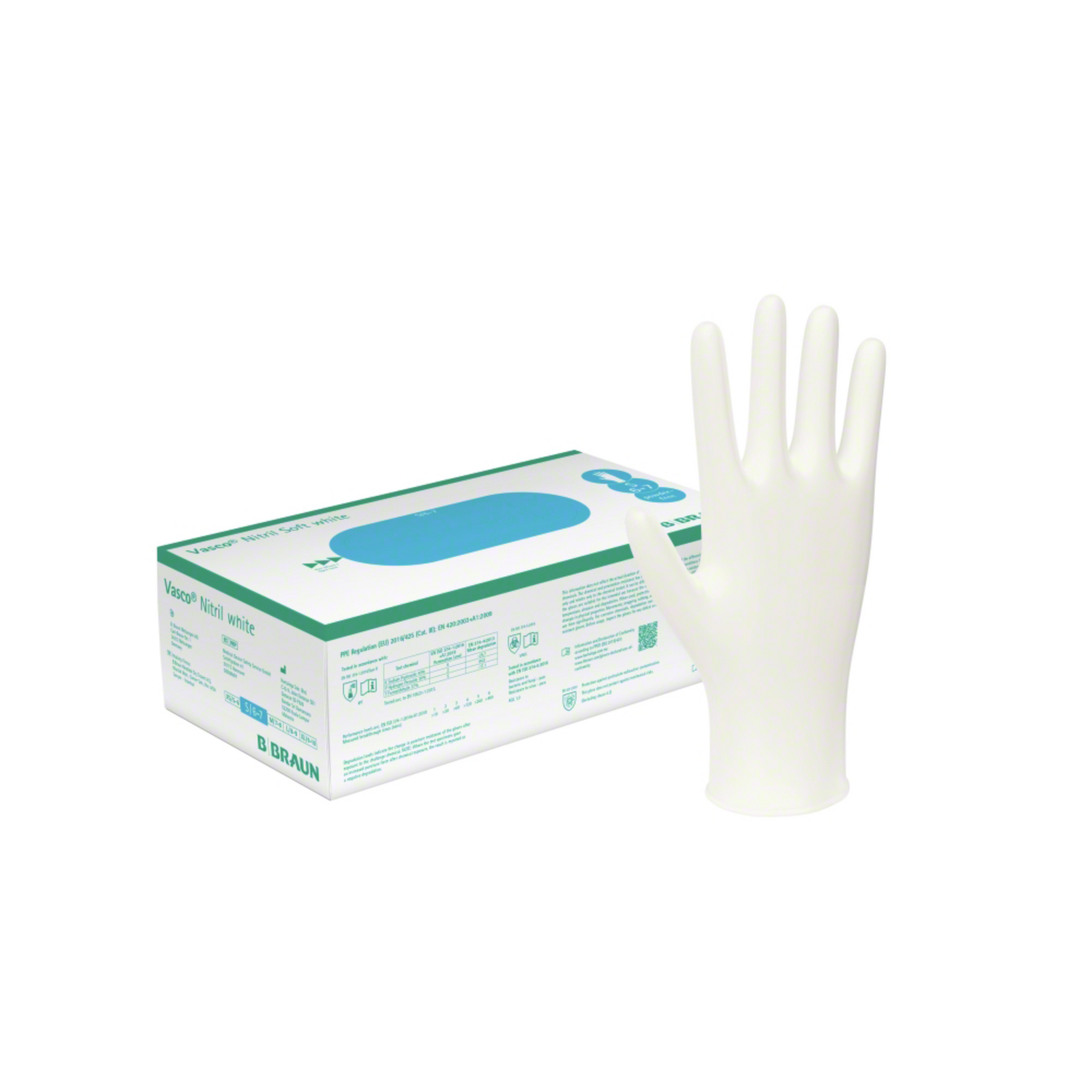 B. Braun Vasco® Nitril white Einmalhandschuhe-Altruan