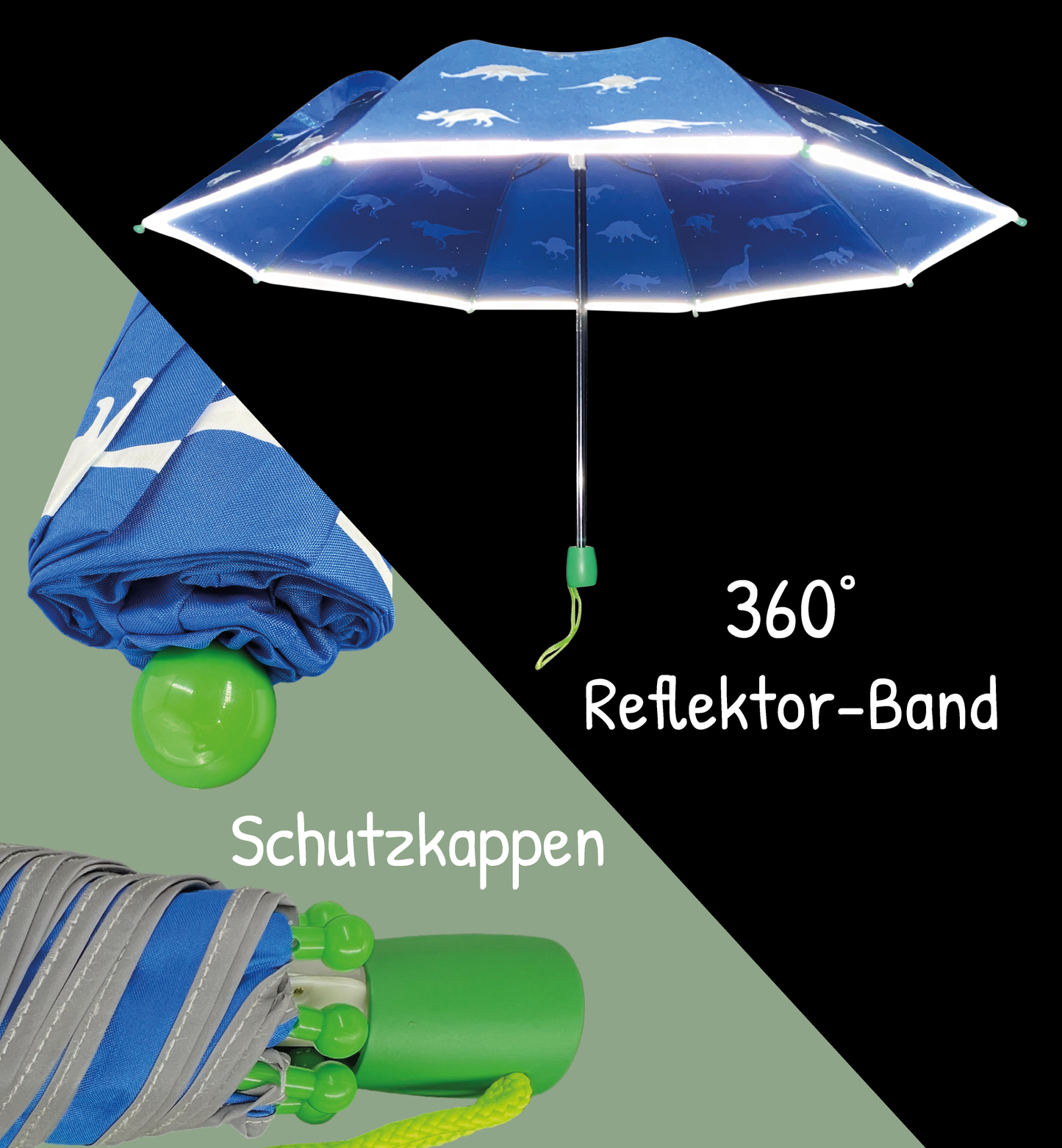 Kindgerechter Regenschirm mit magischem Farbwechsel und Schutz