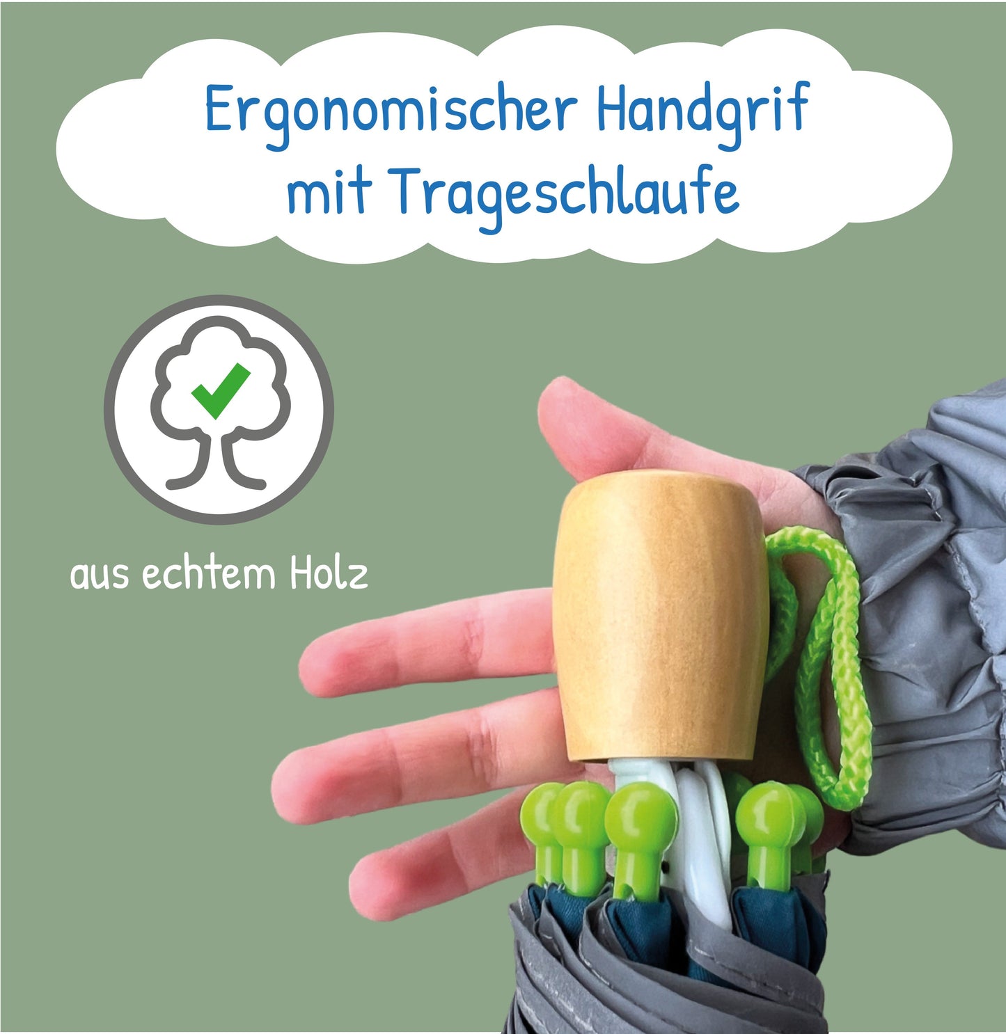 Kindgerechter Regenschirm mit magischem Farbwechsel und Sicherheit