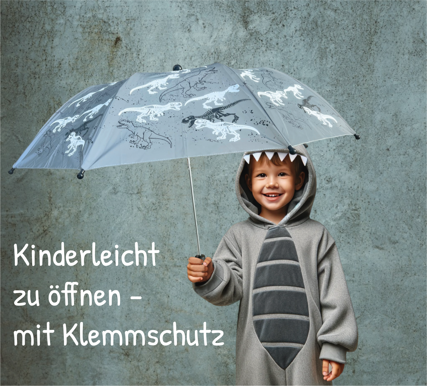 Magic Reflektor Regenschirm mit Farbwechsel Effekt und Sicherheitsreflexen