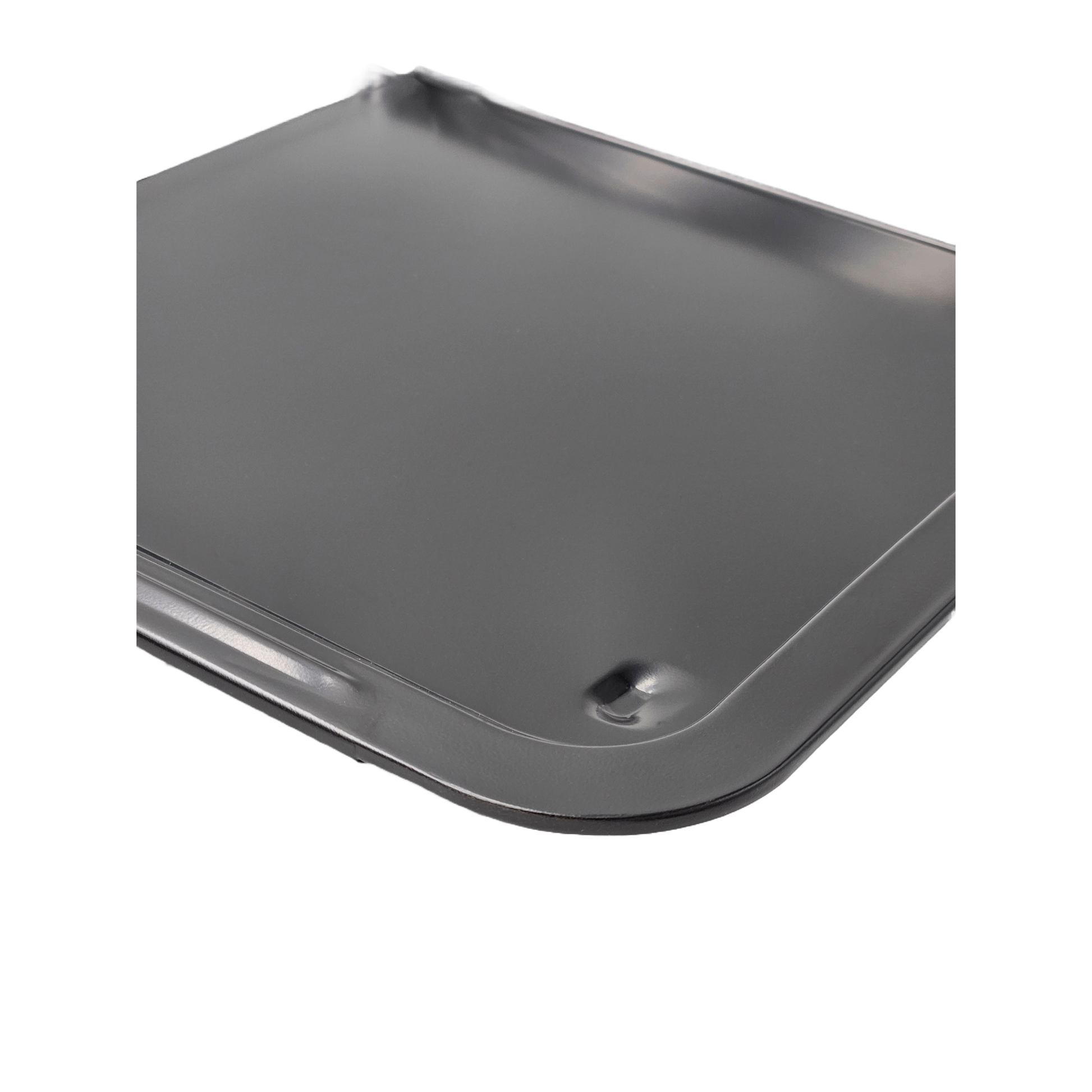 Backblech ausziehbar antihaftbeschichtet Carbonstahl Metall 33x33- 52 cm Schwarz