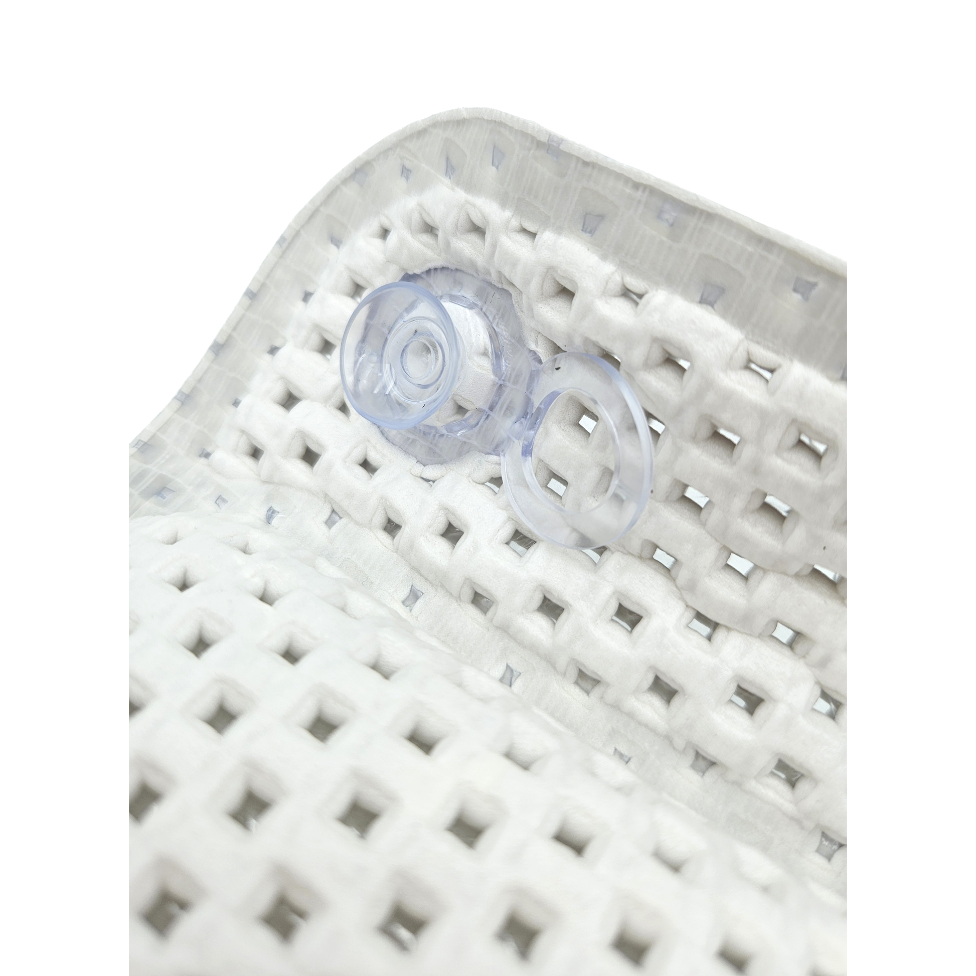 Badewannenkissen grau weiß blau Badekissen mit Saugnäpfen Spa Wannenkissen Kopfkissen