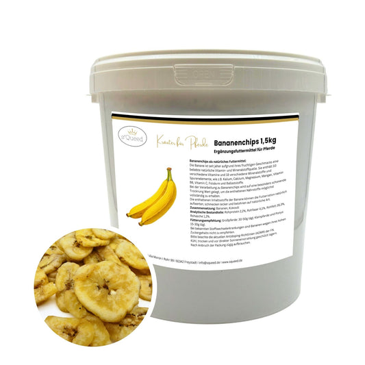 1 5kg Bananenchips natürlicher Snack für Pferde