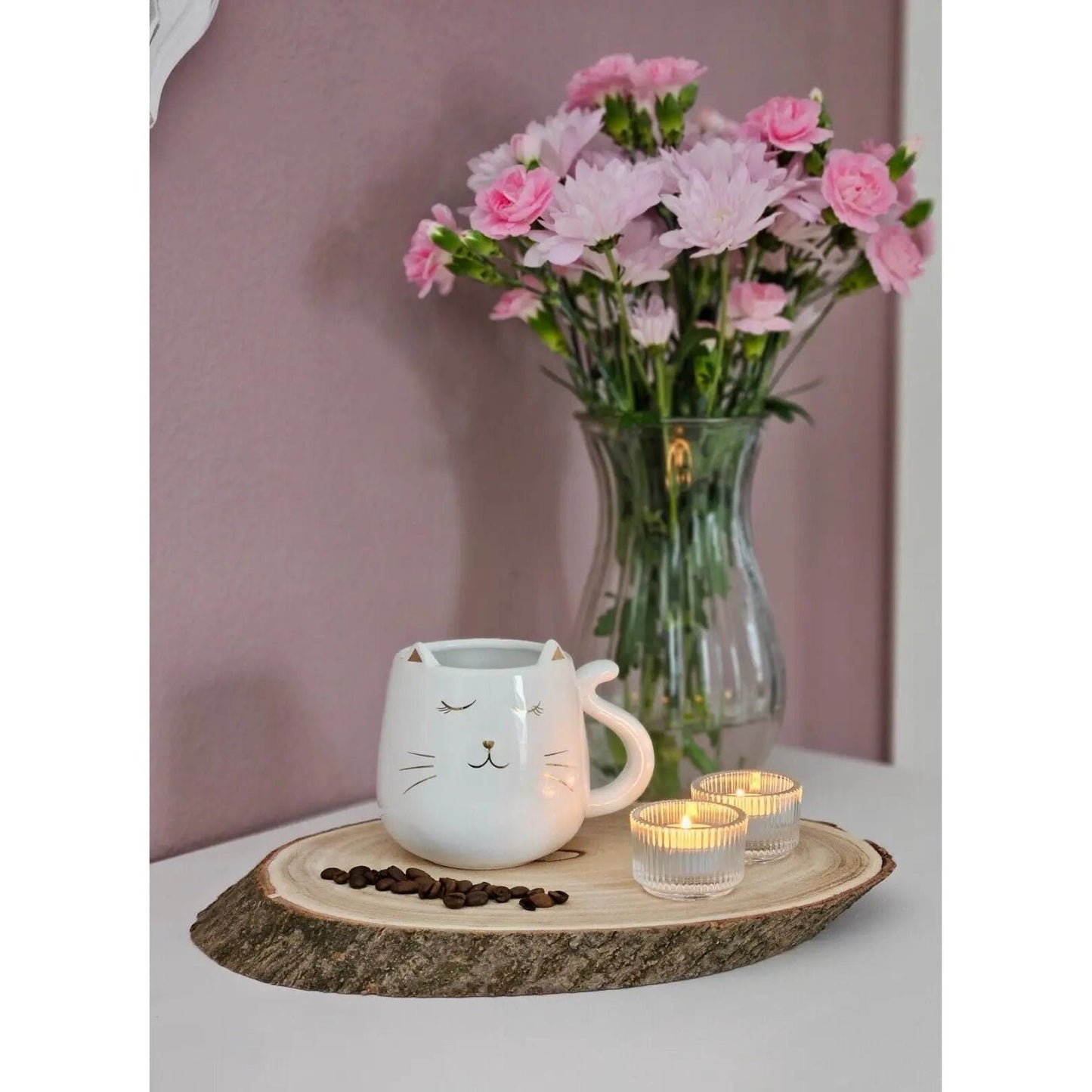 Ovales Baumscheiben Holzbrett als Natürlicher Dekountersetzer