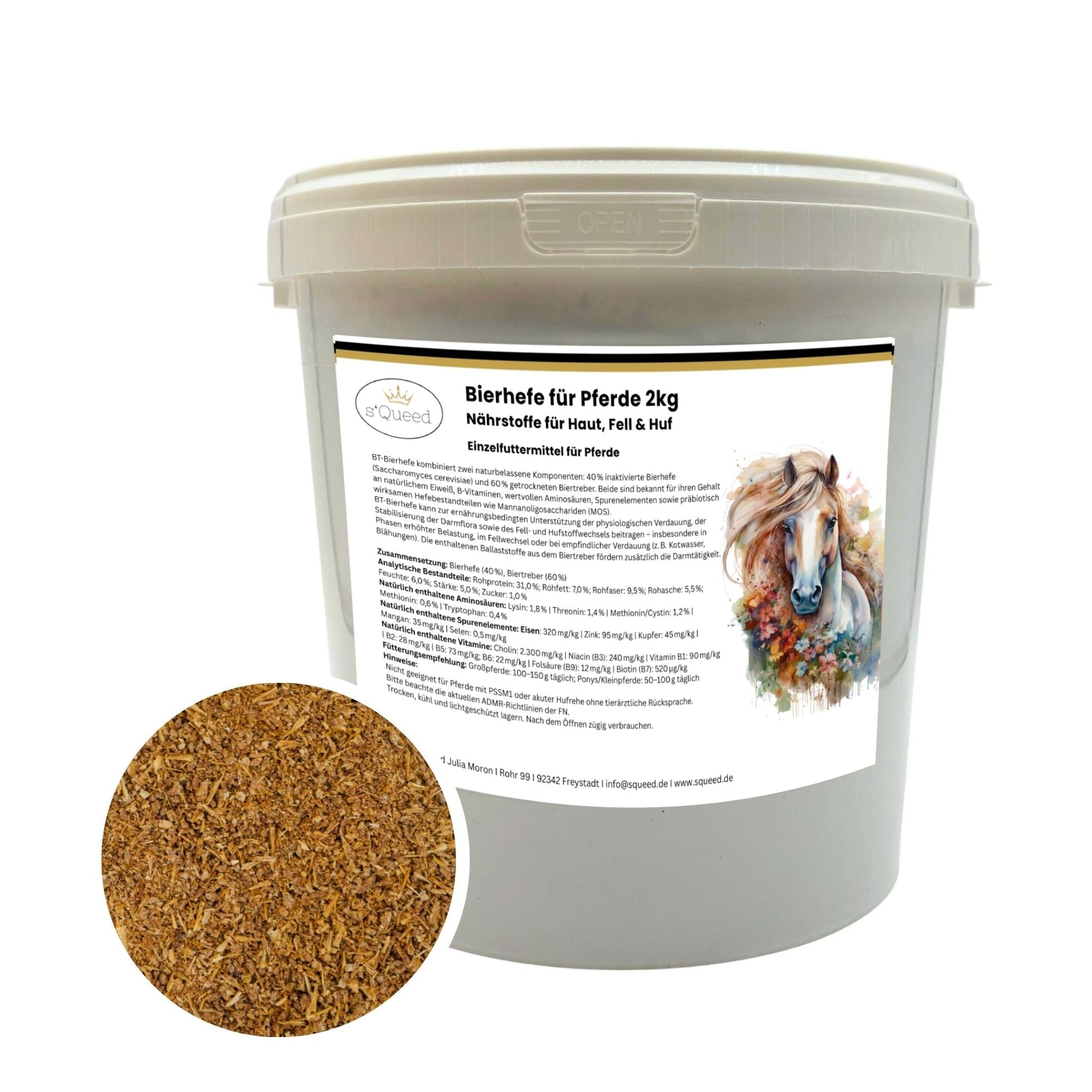 BT Bierhefe Pferd 2kg zur Unterstützung von Verdauung und Stoffwechsel
