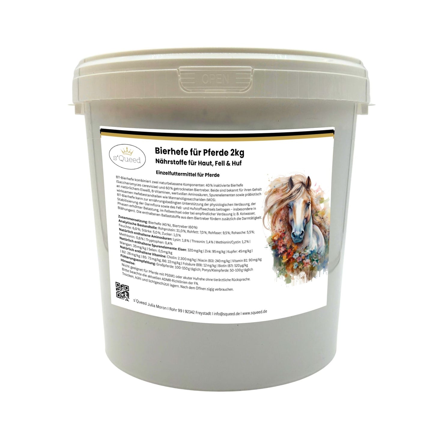 BT Bierhefe Pferd 2kg zur Unterstützung von Verdauung und Stoffwechsel