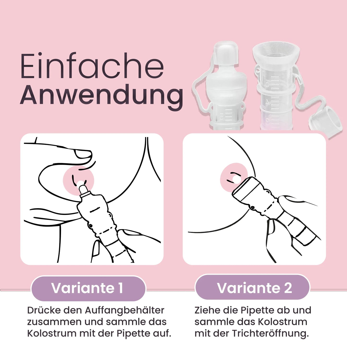 NuNi Kolostrum-Sammler aus Silikon für wertvolles Kolostrum-NuNi UG