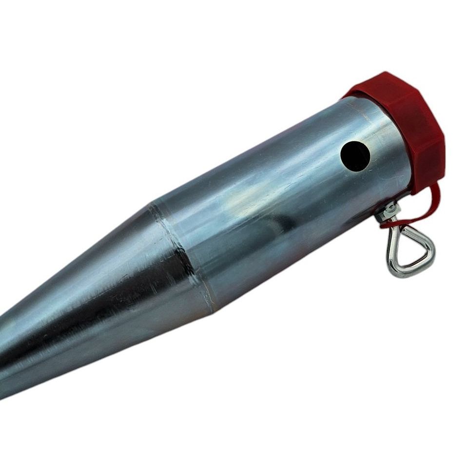 Robuste Bodenhülse mit 5 Adaptern für Sonnenschirme und Stangen