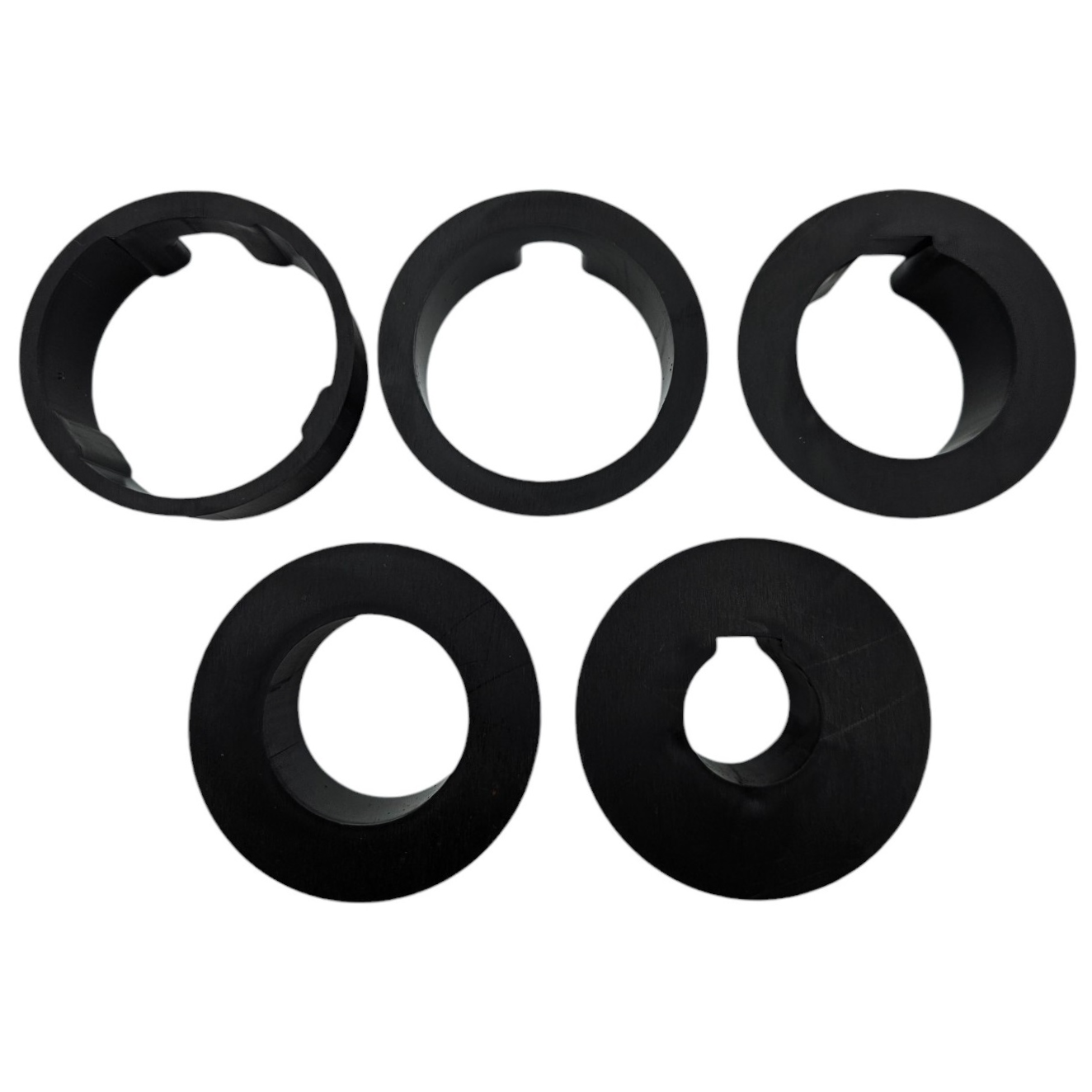 Robuste Bodenhülse mit 5 Adaptern für Sonnenschirme und Stangen