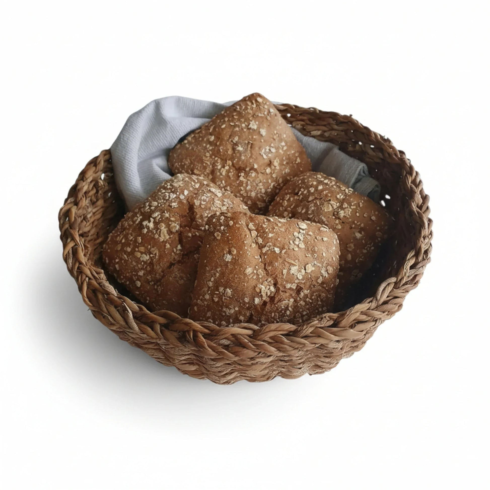 3 Körbe runder Korb Seegras Aufbewahrungskorb Dekokorb natur braun rund Körbche-Miamonda