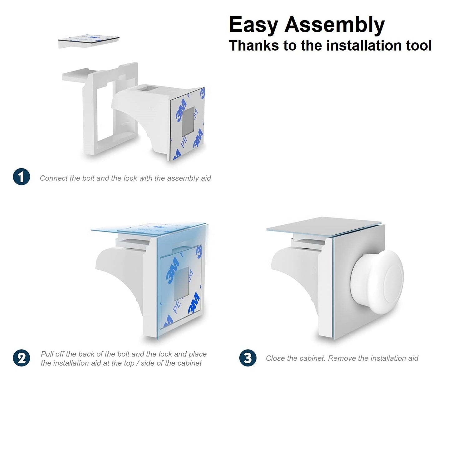 Magnetisches Schrankschloss Kindersicherung 10 plus 2 für Baby Sicherheit-DREIKS