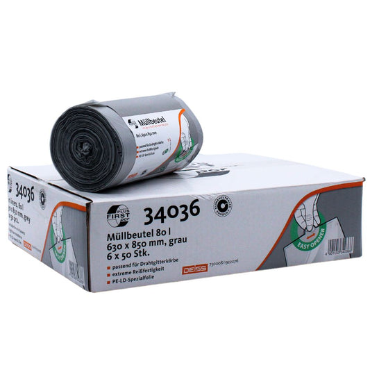 DEISS First Plus Pcr Müllsäcke 80 Liter, 34043-Altruan
