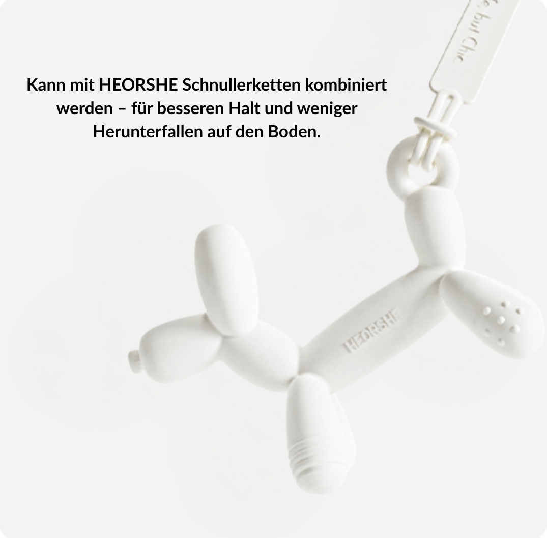 Sanfter Beißring aus lebensmittelechtem Silikon für Babys