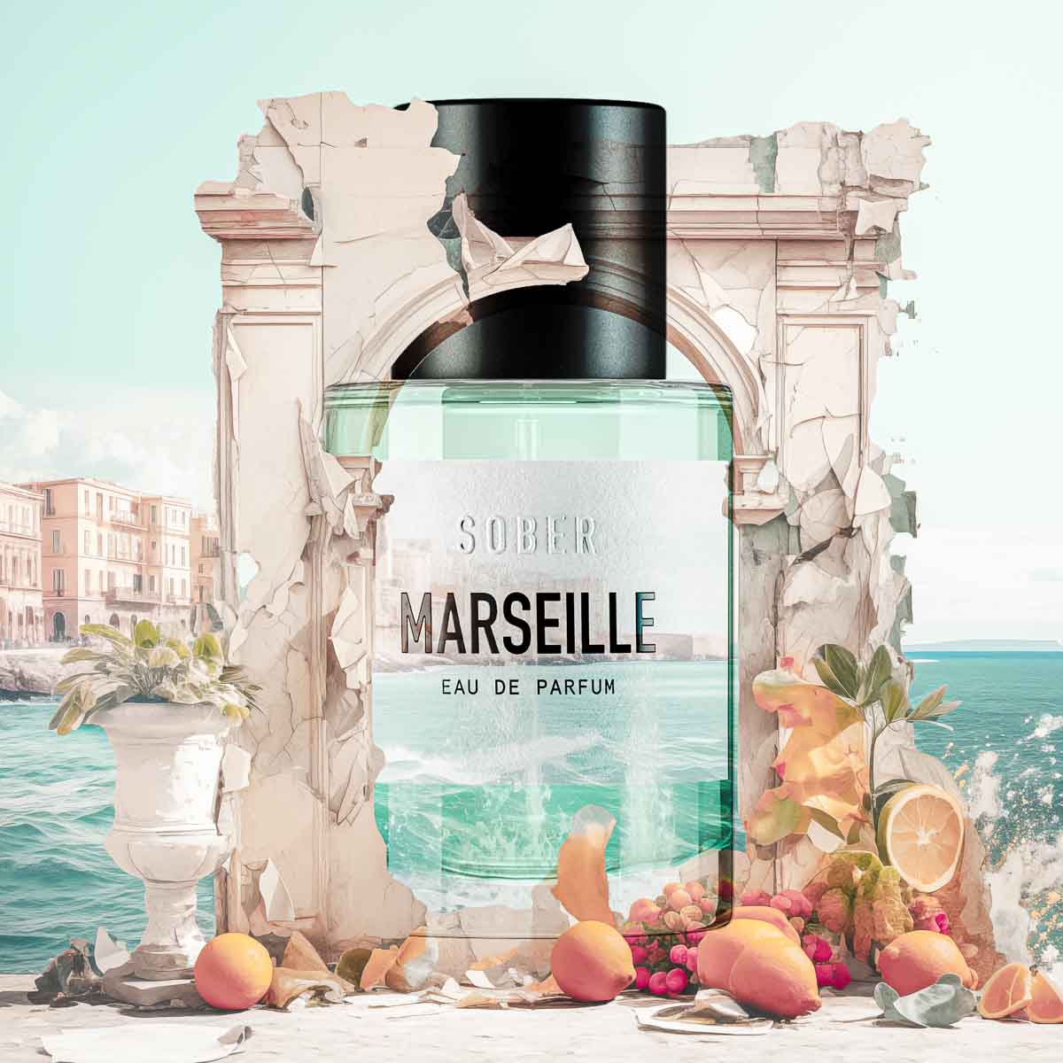MARSEILLE Eau de Parfum 50ml Unisex frischer Duft mit Zitrone und Mango-sober