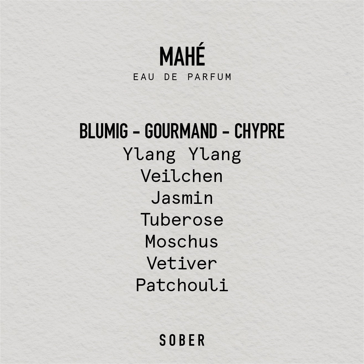 MAHÉ Eau de Parfum Unisex 50ml mit fruchtig Blumiger Duftkomposition-sober
