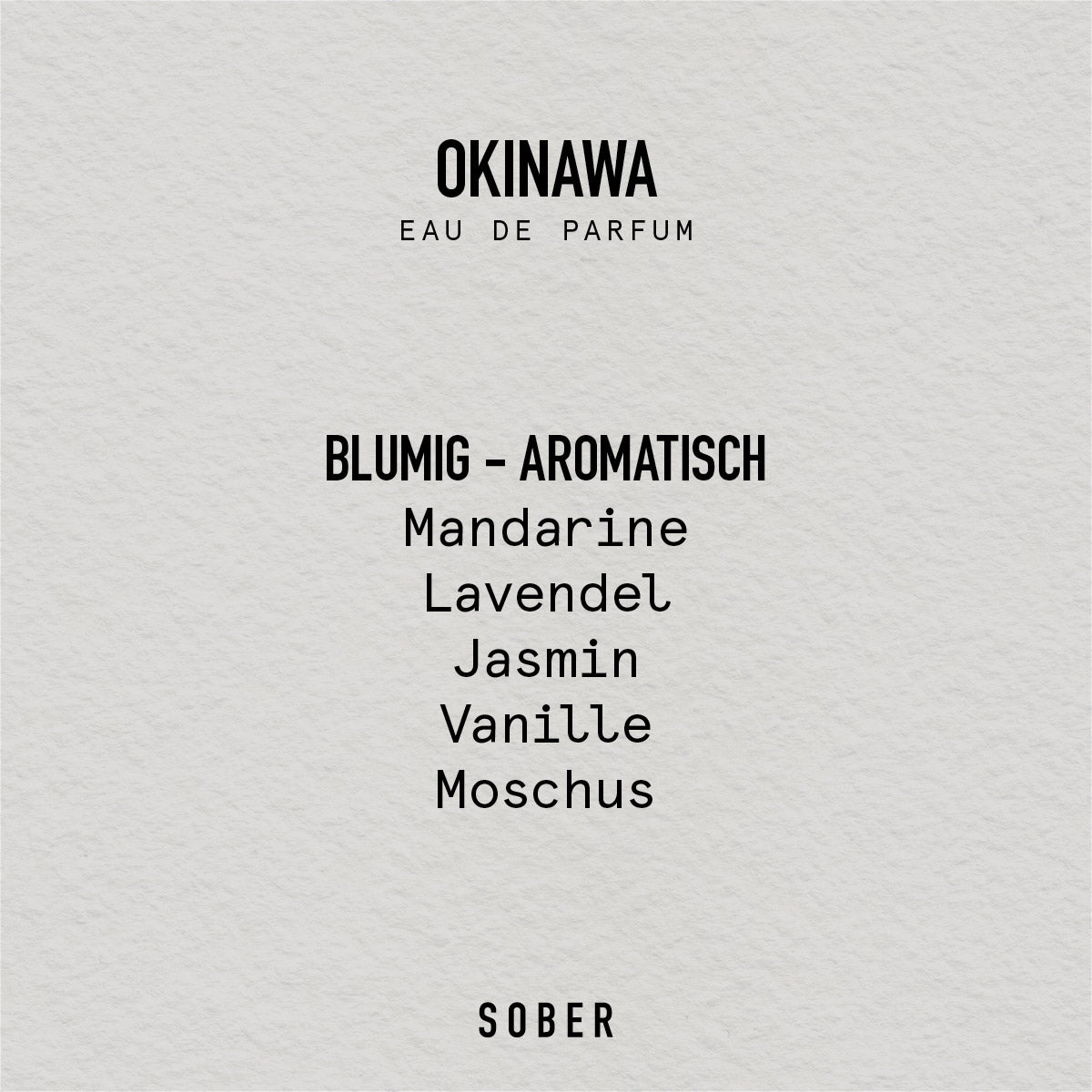 OKINAWA Eau de Parfum Unisex 50 ml Blumig Aromatisch Duft-sober